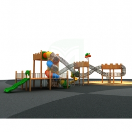 滑梯定制大型商場(chǎng)淘氣堡寶寶滑梯幼兒園兒童娛樂設(shè)備木制組合滑梯