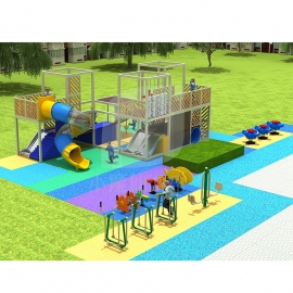 廠家非標定制戶外公園兒童健身拓展設備孩子游樂健身游玩游樂場